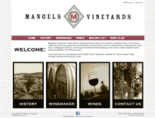 Tablet Screenshot of mangelsvineyards.com